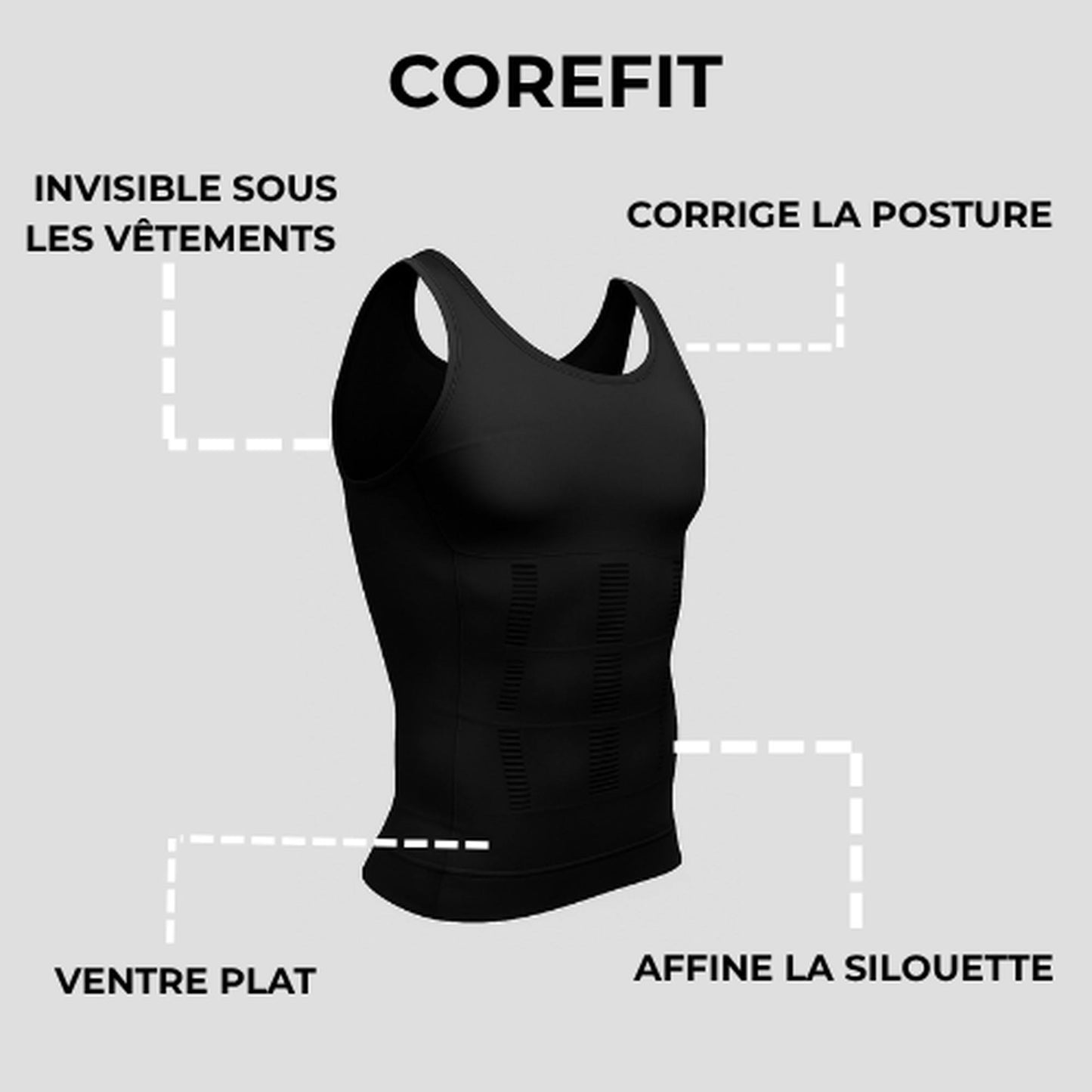 Débardeur pour cacher le ventre instantanément