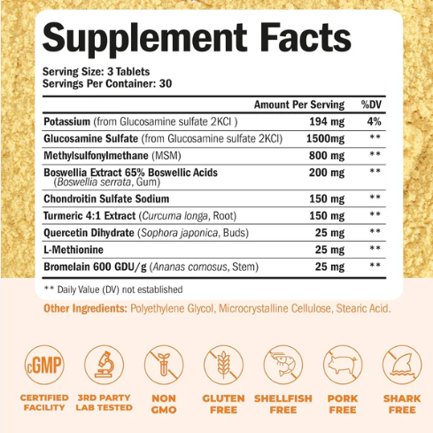 Glucosamine chondroitin -Soulagez Vos Articulations