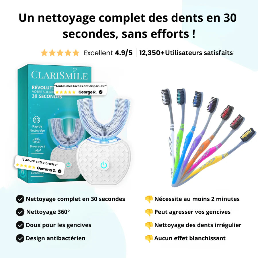 Brosse À Dents Sonique Automatique à Ultrasons