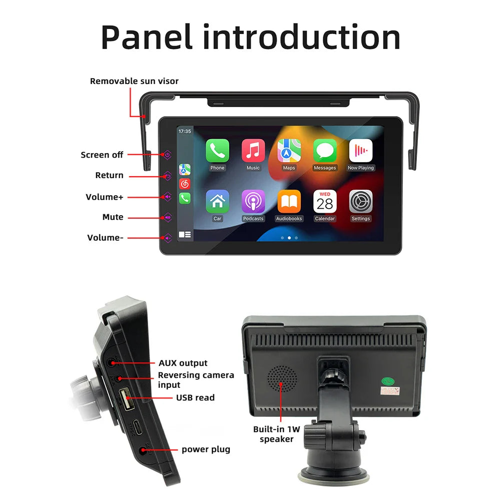 CarPlay Écran Tactile Portable