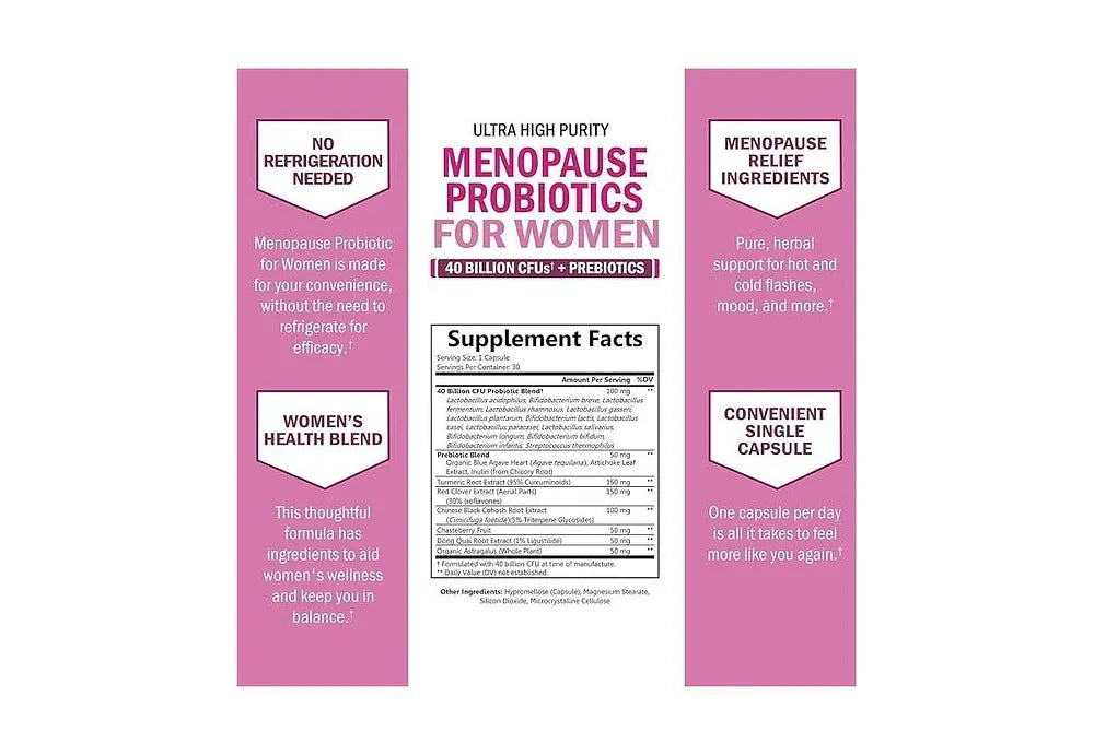 BioSchwartz, Probiotiques pour Femmes en Ménopause