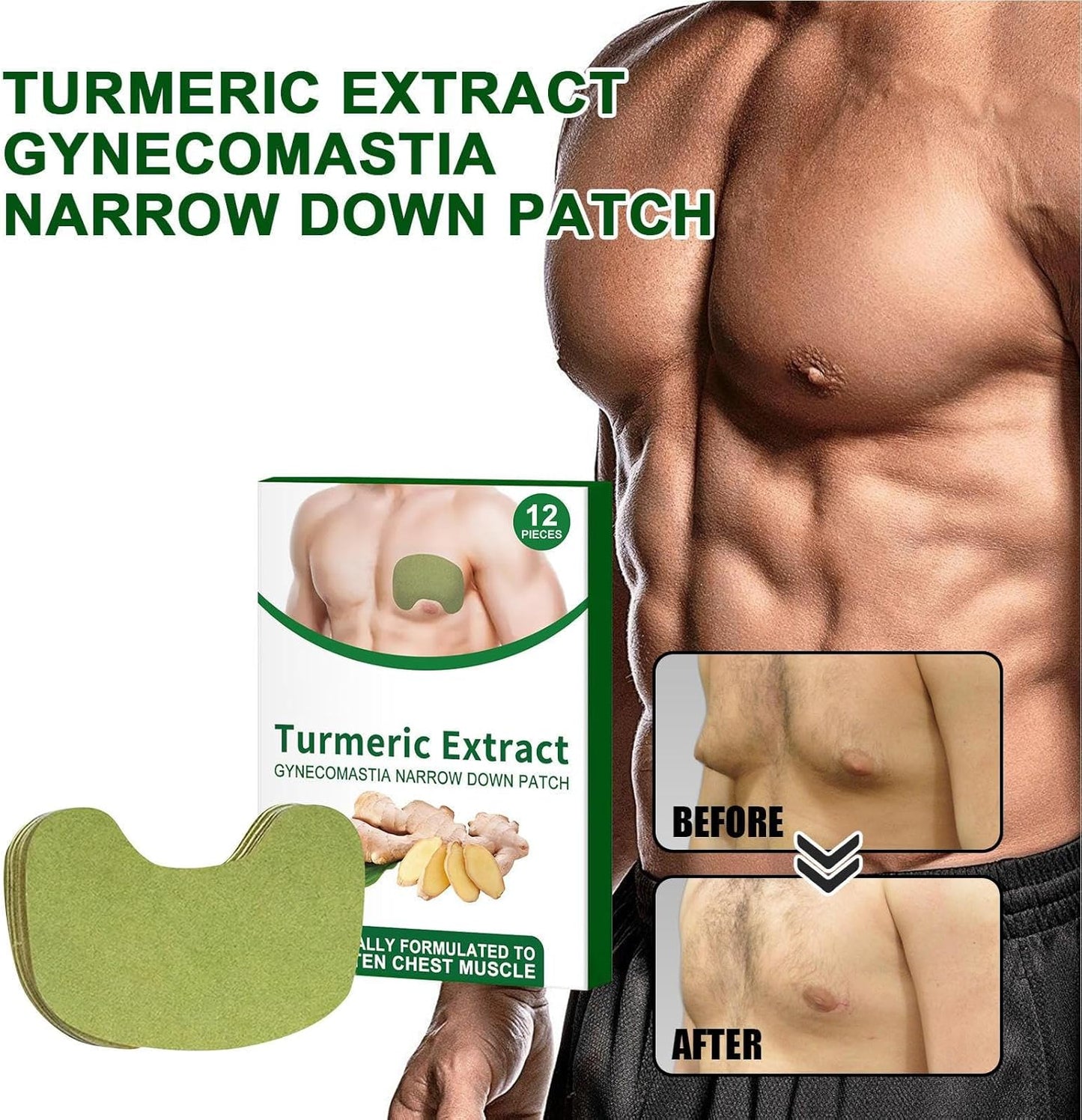 Patch de compresse pour gynecomastie
