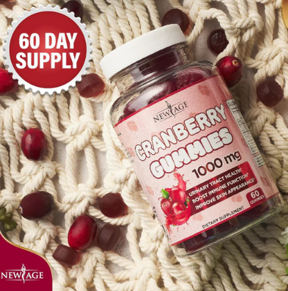 Gummies Canneberge avec Probiotiques et Collagène