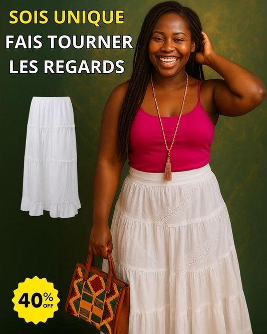 White maxi skirt (Taille Standard )