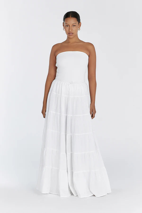 White maxi skirt (Taille Standard )