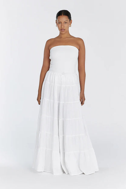 White maxi skirt (Taille Standard )